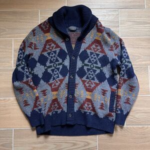 PENDLETON Shawl Cardigan Men's SIZE Medium Southwestern Print Button Up